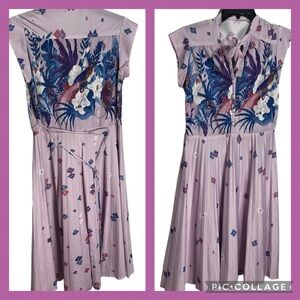 Vintage 70’s Tropical Secretary Dress